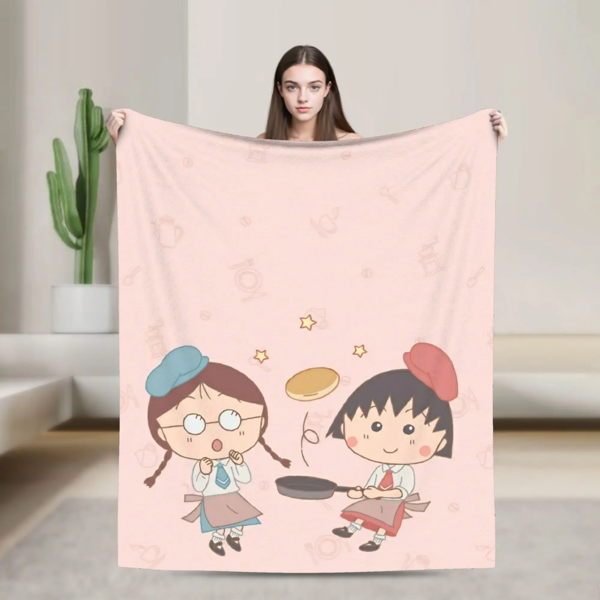 Marukos Cooking Culinary Blankets Flannel Decoration   Multifunction Super Warm Throw Blanket for Sofa Outdoor Quilt