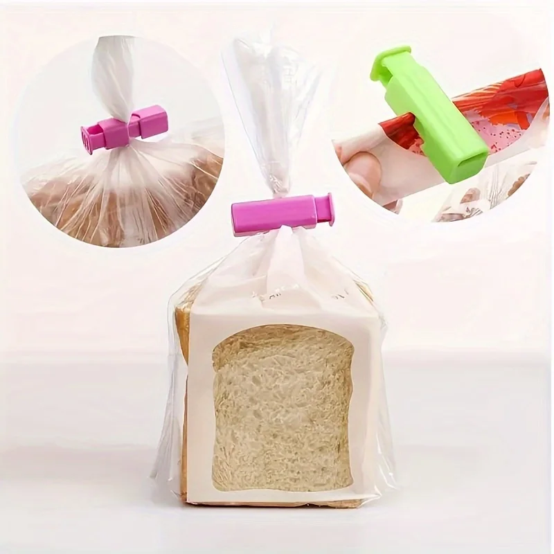 4/20pcs Food Sealing Clips Reusable Fresh Food Storage Tools Plastic Bag Sealer Clamp for Snack Bread Clip Home Kitchen Gadgets