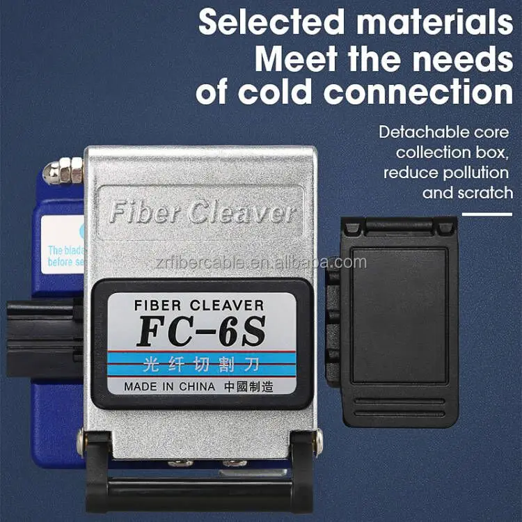 High Precision FC-6S FTTH Optical Fiber Cleaver Cable Cutter view 5