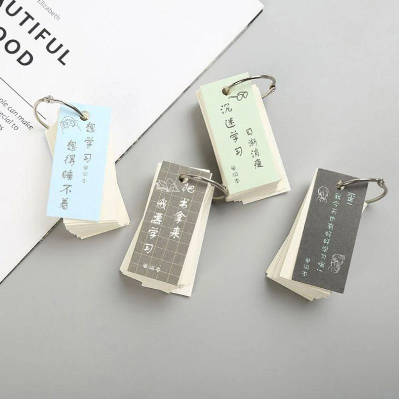 W89C Cartoon Mini Pocket Notebook Blank 110 Prześcieradło