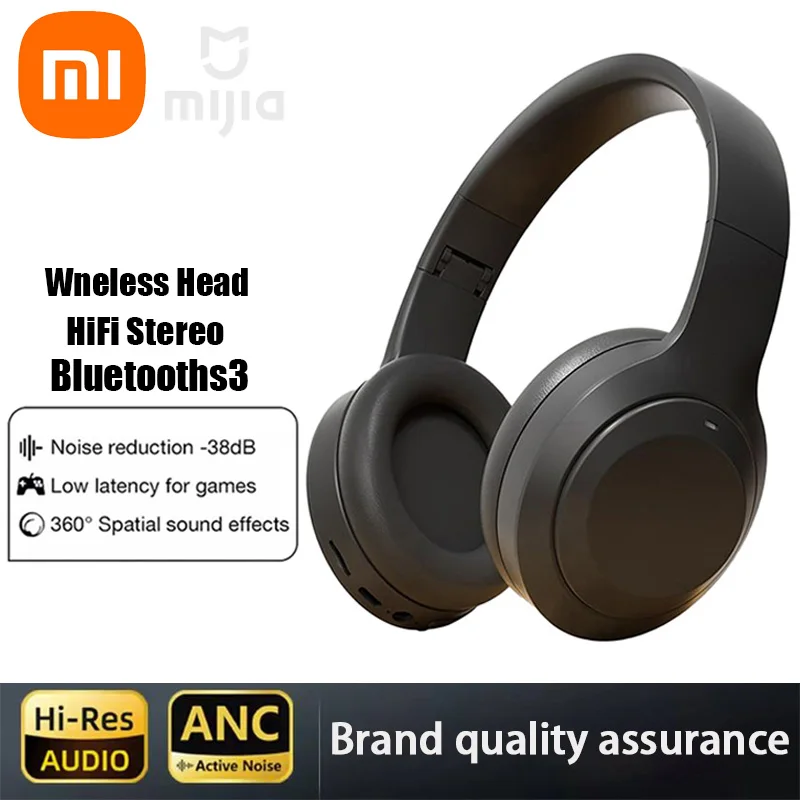 Xiaomi Mijia M5 Wireless Headset Bluetooth 5.3 Hifi Stereo Earphones Noise Cancelling Gaming Sport Headband Foldable With Mic