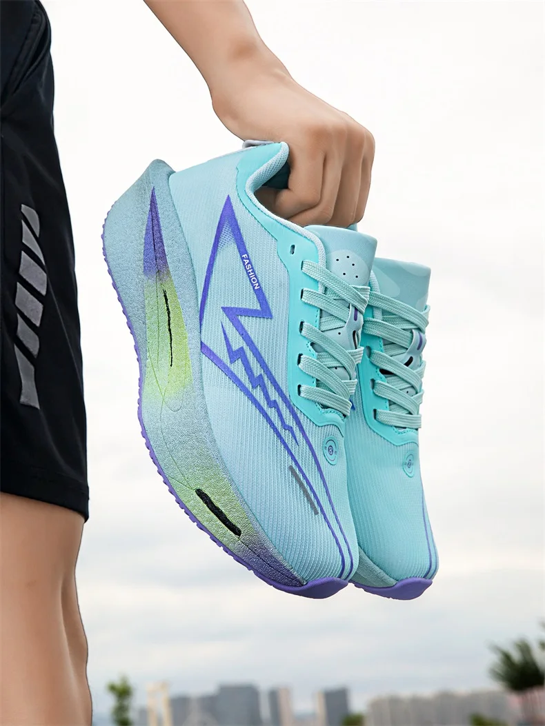 Marathon-Laufschuhe für Herren, Carbon-Platte, Spezial-Sportschuhe, atmungsaktiv, leicht, bequeme Damen-Sportschuhe, Chunta-Sneaker. – Detail 21