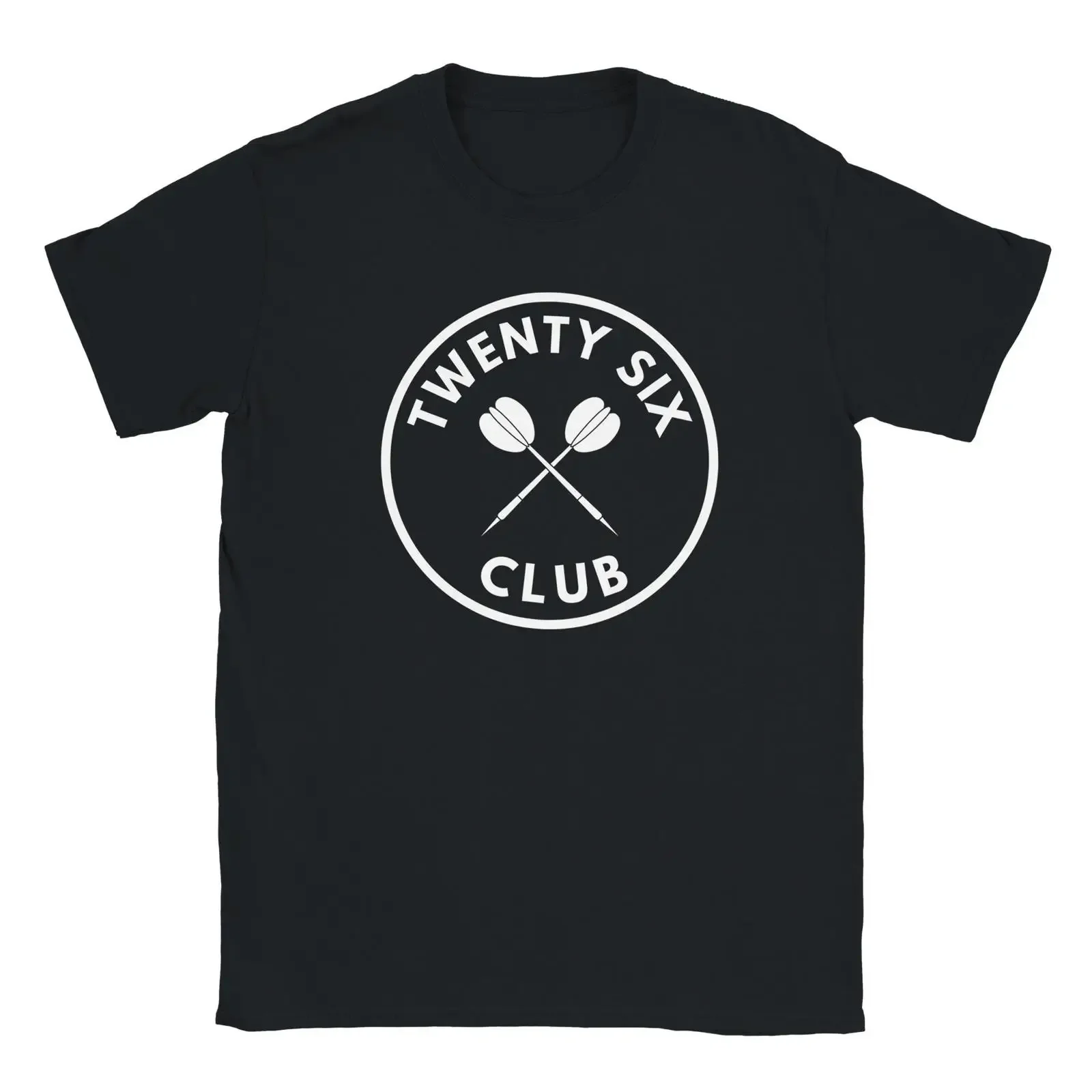 Twenty Six Club Darts T Shirt 26 Joke Funny Pub Player Humor vintage Washed Stylish Breathable Comfortable graphic streetwear