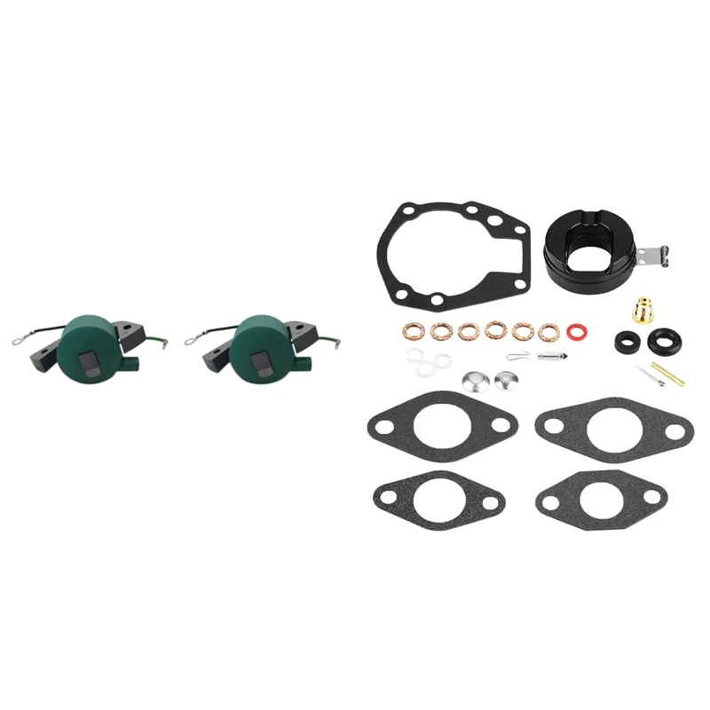 

1 Set Carburetor Carb Repair Rebuild Kit For Johnson/Evinrude & 1 Set Outboard Engine Motor IGNITION COILS