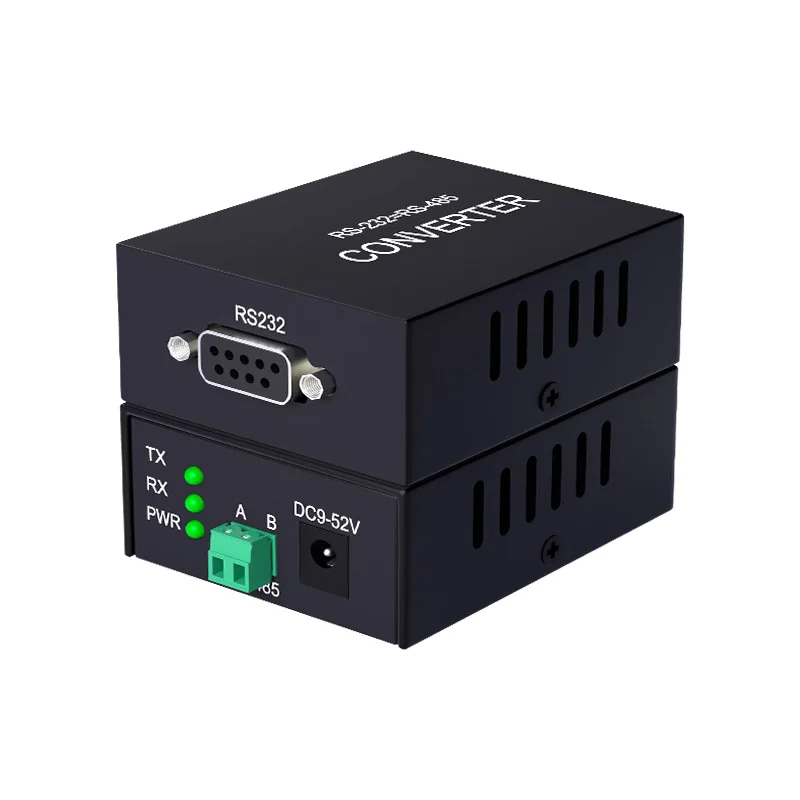 RS232 to RS485 Serial Converter Mutual Transmit Duplex Converting With 2 Position Terminal Block Mini-Size