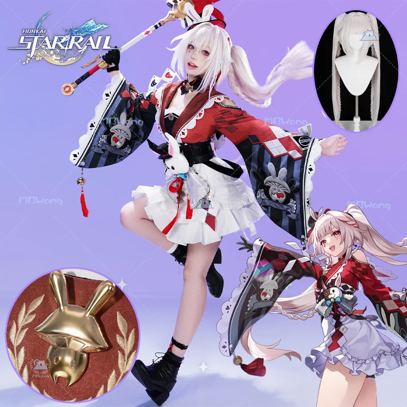 Disfraz de Cosplay de Sparxie de Honkai Star Rail, Peluca, Zapatos, Accesorios de Cosplay de Chispa, Traje Brillante para Fiesta de Halloween, Juego de Roles para Adultos