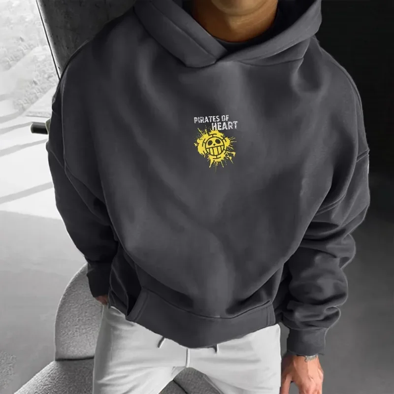 ワンピースアニメトレンド爆発最新パーカー純綿カジュアル多用途秋冬メンズとレディースパーカー