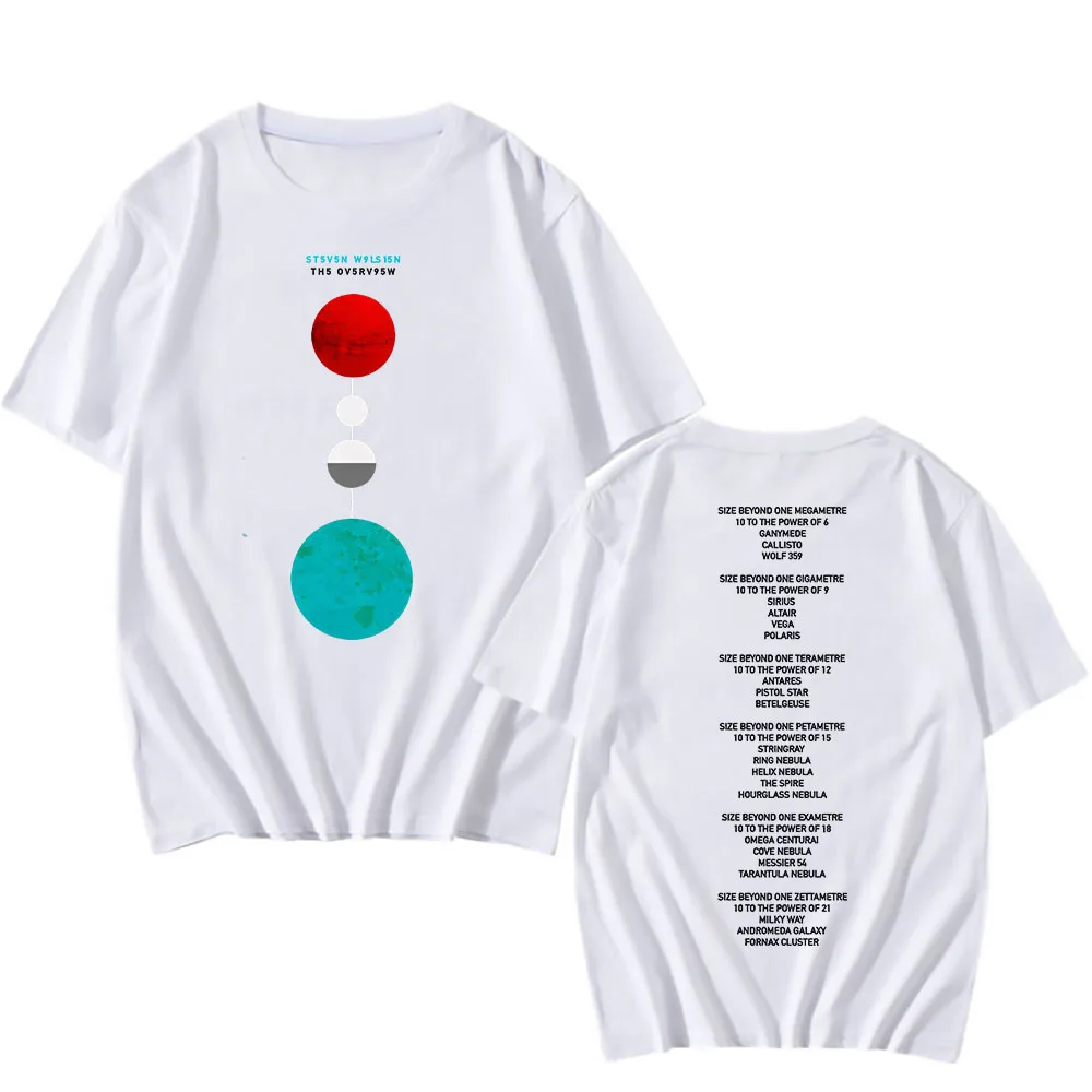 The Overview Album 2025 T-shirt Steven Wilson Singer Print Tshirts Men Women Camisetas Summer Cotton Unisex Streetwear Graphic