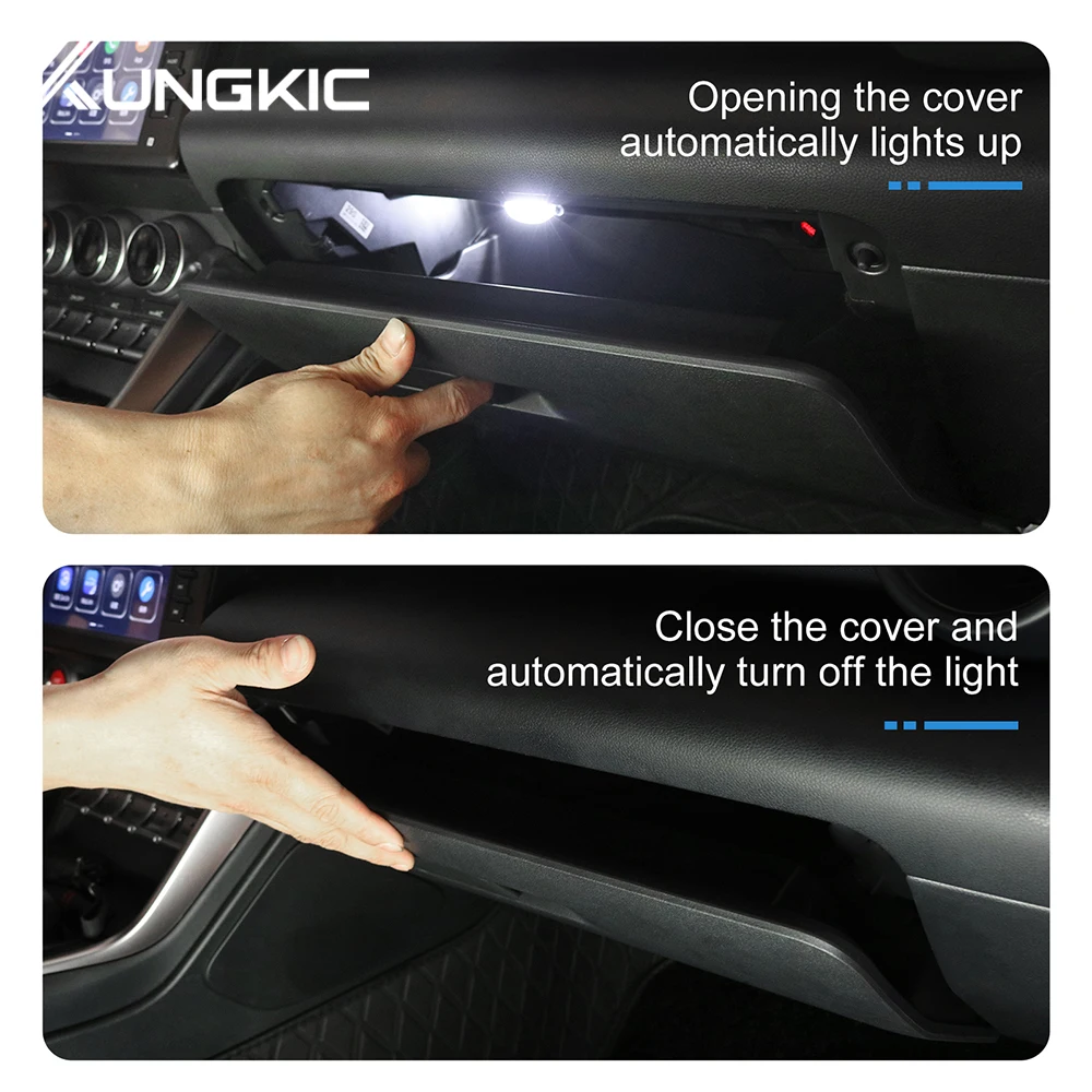 KUNGKIC RHD LHD Light For Subaru BRZ Toyota GR86 2021 2022 2023 2024 Car LED Glove Box Boot Compartment White Blue Lamp Interior