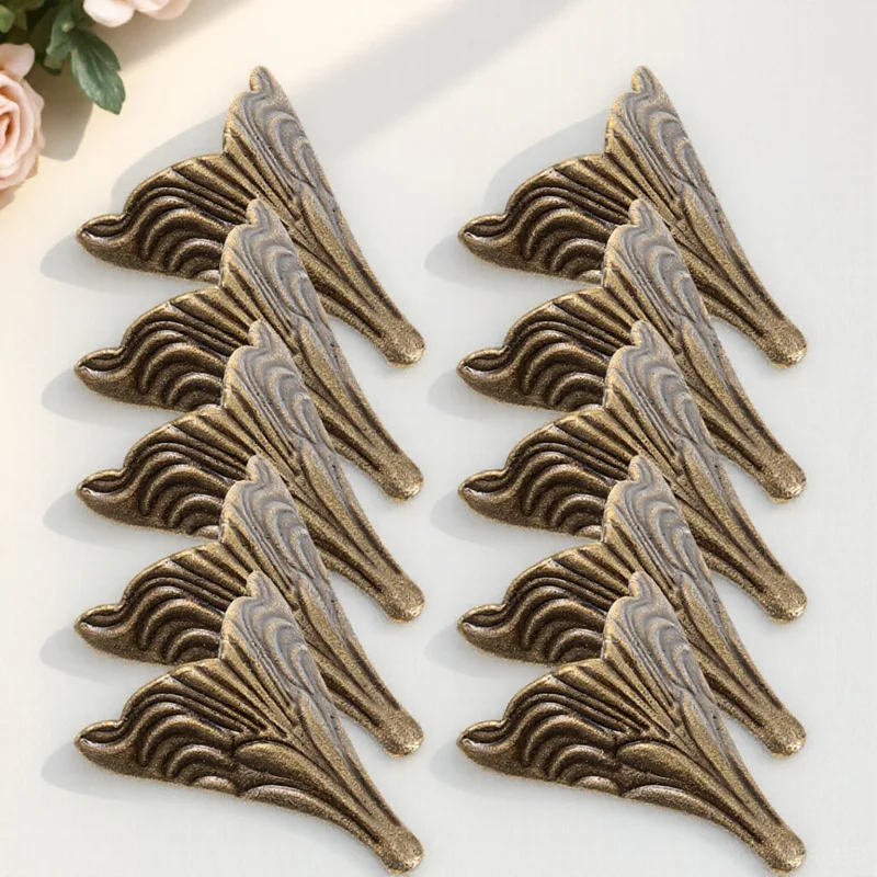 

10Pcs Zinc Alloy Furniture Feet Metal Decorative Sofa Leg Replacement Sturdy Anti-Rust Multi-Functional Support