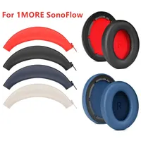 Replacement Headphone Ear pads Suitable For 1MORE SonoFlow Headphone Cushion Cover Headband Silicone head beam protective sleeve