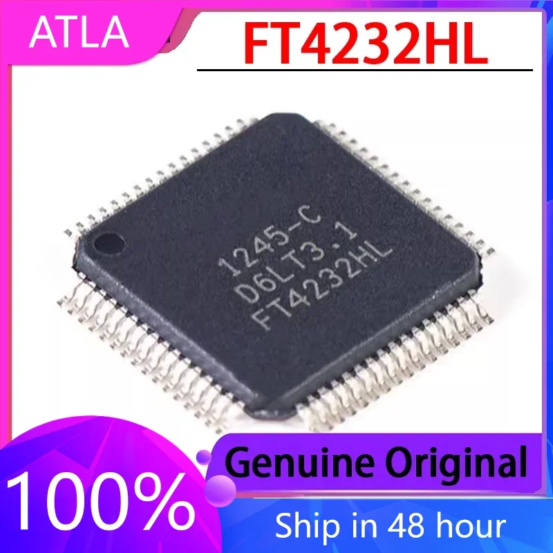 

1PCS Original FT4232HL-REEL FT4232HL LQFP-64 USB High-speed Hub Chip