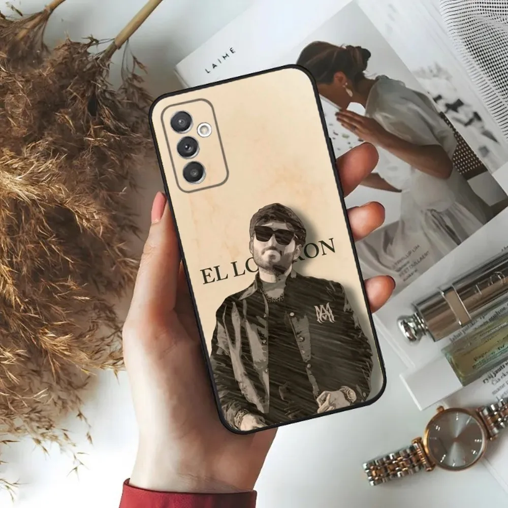 حافظة هاتف EL LOKERON Tito Double P لهاتف سامسونج S24,23,22,30,21,10,9,Ultra,Plus,Lite,FE,5G حافظة ناعمة سوداء