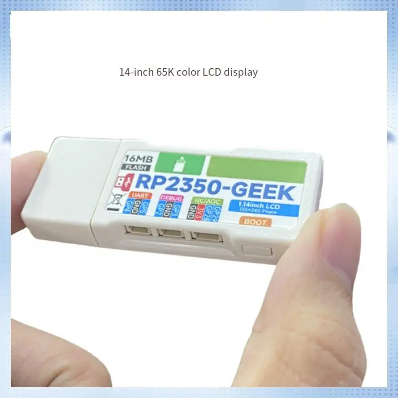 

A82Q-RP2350 GEEK RP2350A Chip 1.14Inch LCD 240X135 Resolution 65K Color SWD/UART/I2C For Openocd/CMSIS-DAP