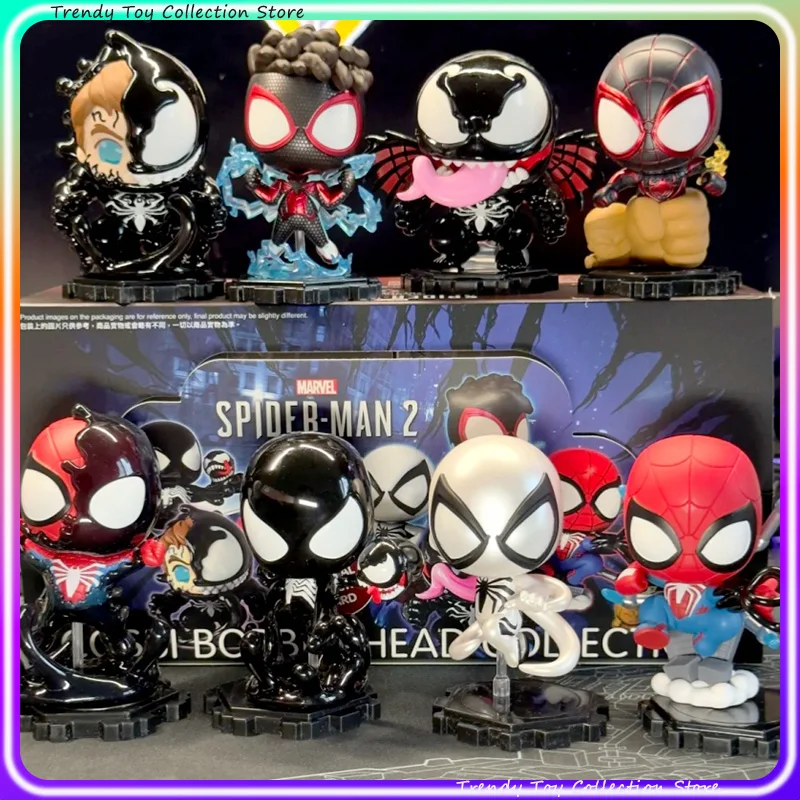 

Коллекционные фигурки Hot Toys Marvel Spider-Man 2 Venom Cosbi Blind Box: официальные сувениры по фильму, украшения для автомобиля, коллекционные куклы для фанатов Marvel