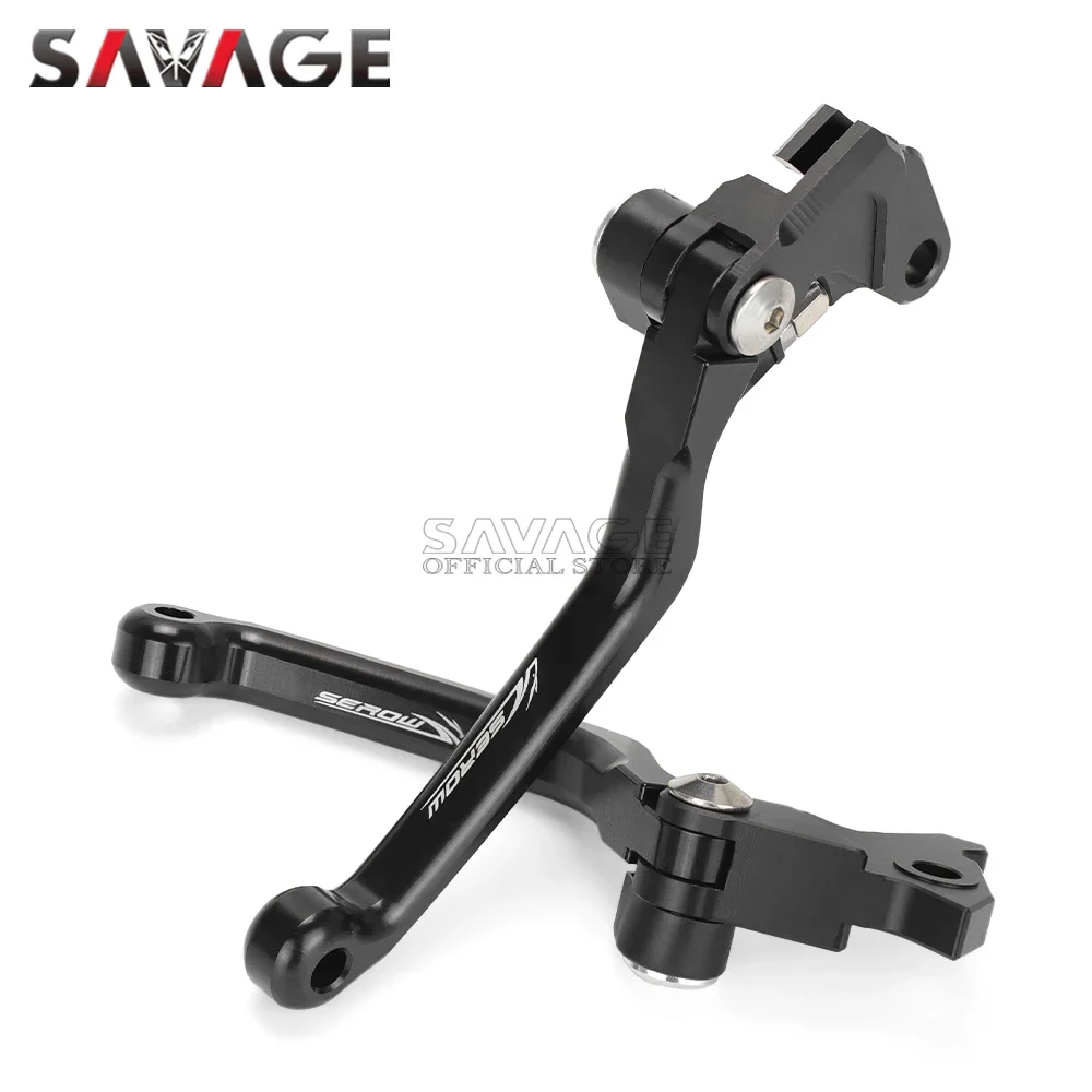 Pivot Brake Clutch Levers For YAMAHA XT250 XT225 XT 225/250 SEROW 1995-2024 Motorcycle Dirt Pit Bike Handles Logo SEROW Off-Road