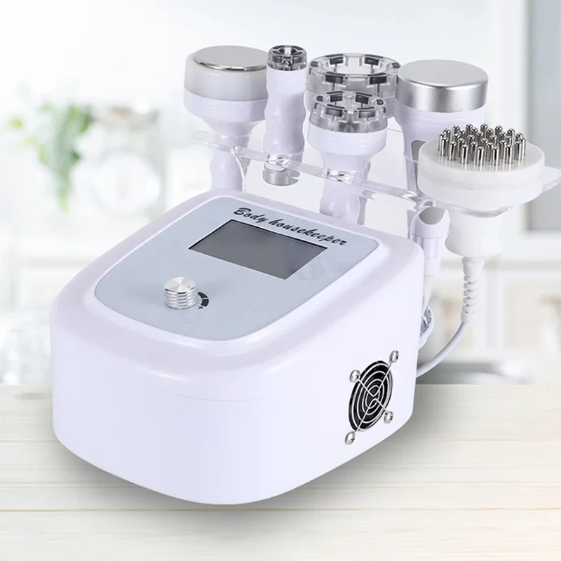 Máquina de cavitación Lipo 6 en 1, dispositivo de belleza Facial y salud, adelgazamiento corporal, adelgazamiento, esculpido, masajeador Facial, RF ultrasónico, 80K
