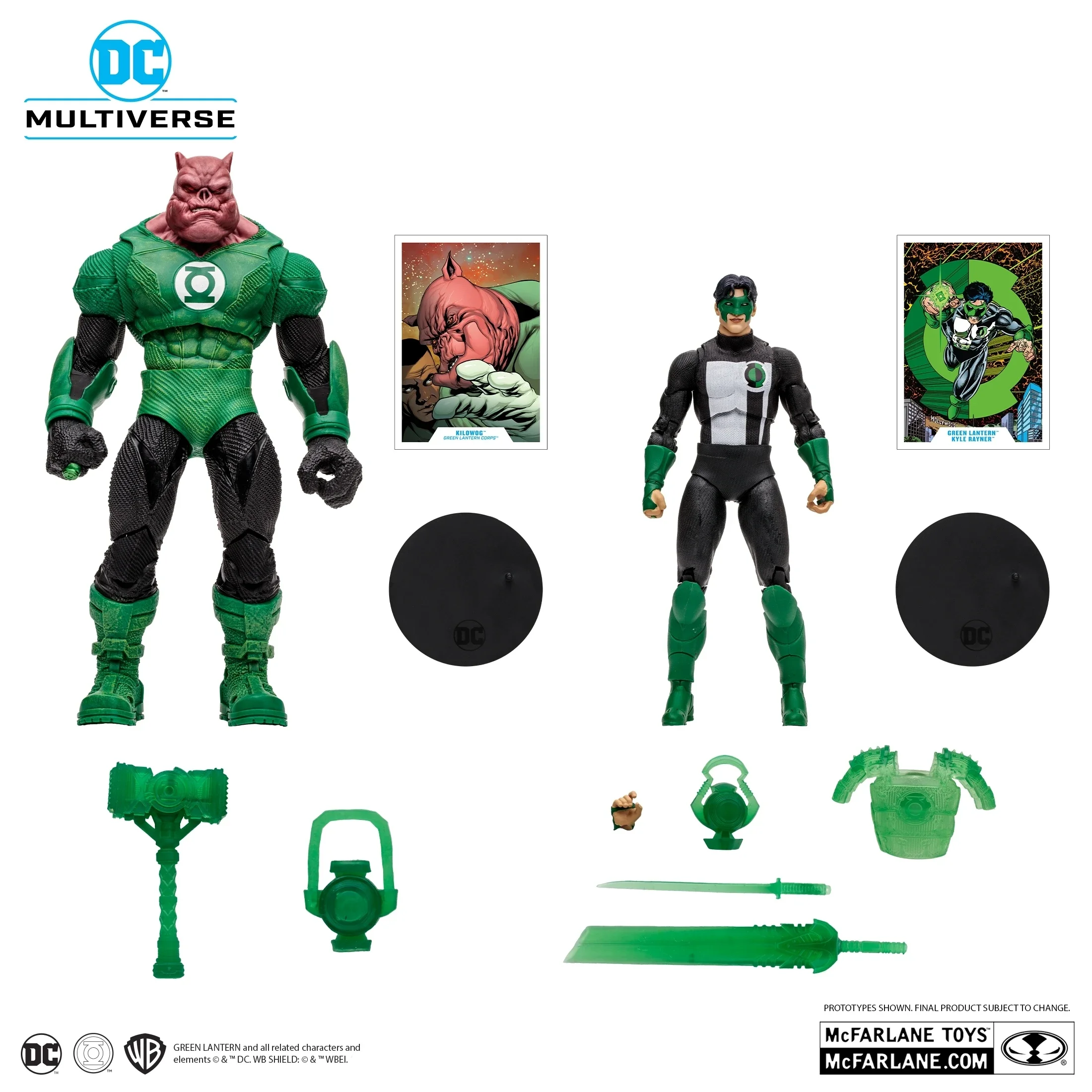 [Spot] McCanlan Kilotoger Celtic Green Lantern Double Set 7 -inch Model Model Gift Movie Anime Collection Diverse Universe