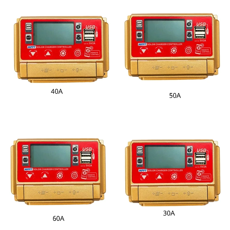 12/24V MPPT Solar Charge Controller Wifi Bluetooth Solar Panel Battery Inteligentny regulator