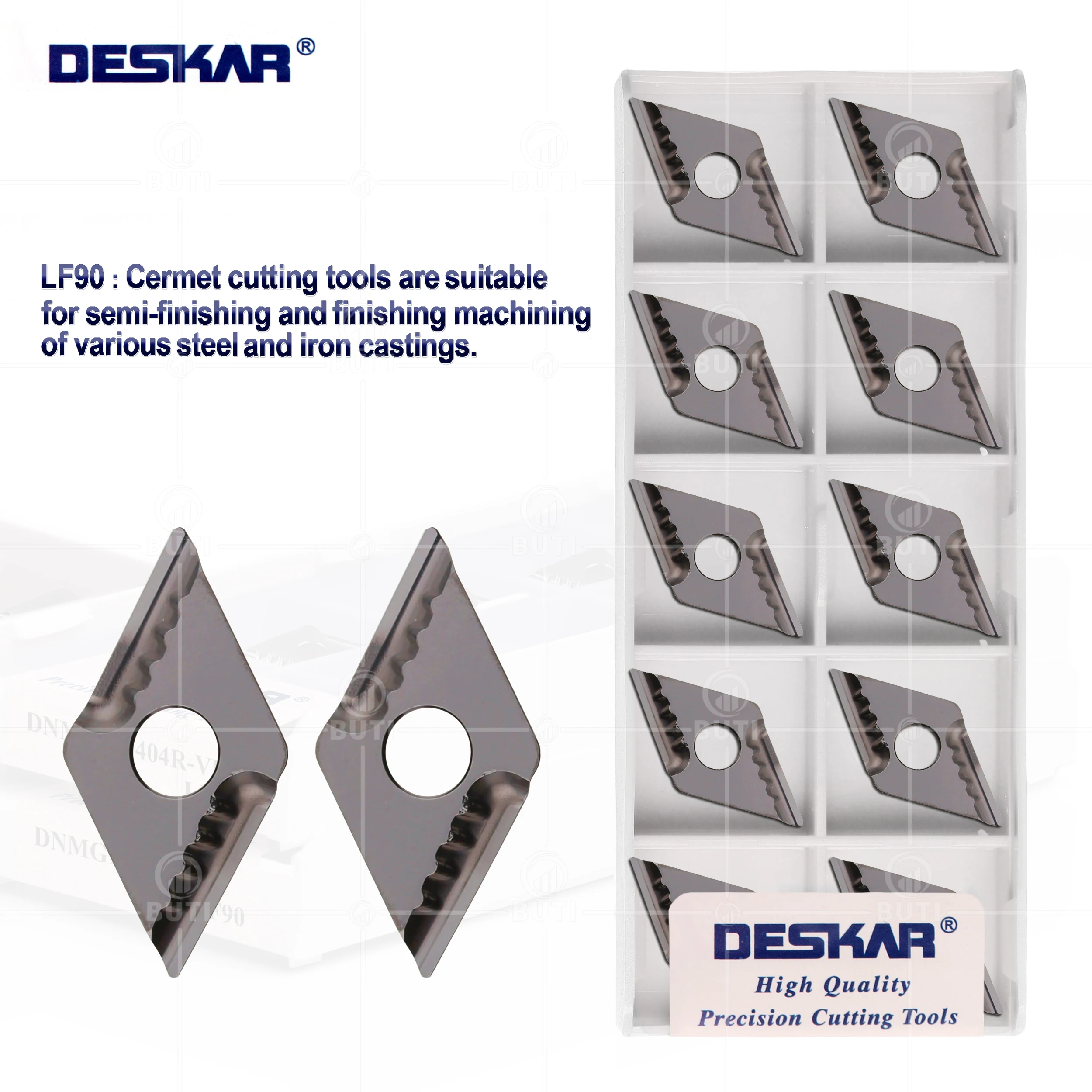

DESKAR 100% Original DNMG150404/08-MT DNMG150408/04R/L-VF DNMG150404/08R/L-S LF90 CNC Lathe Cutter Cermet Internal Carbide Blade