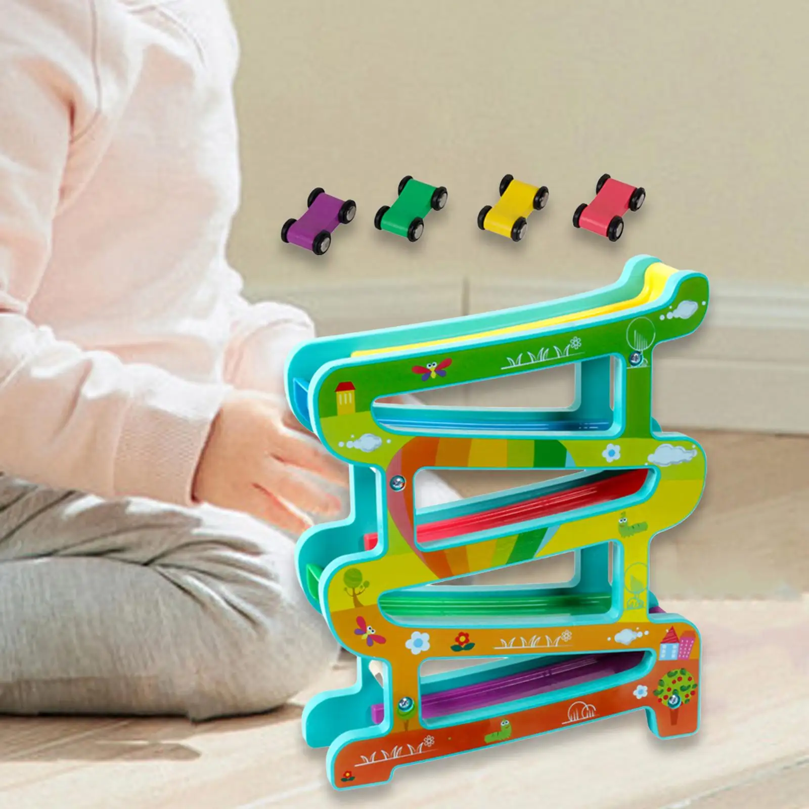 

Car Ramp Toy Leisure Toy Fine Motor Skills Playset Car Ramp Racer Toy for Children Kids 1 2 3 Years Old Boys Girls Kindergarten