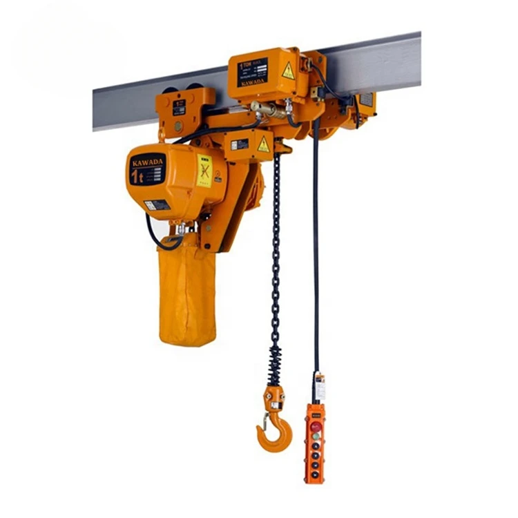 Crane Low Headroom Motorized Trolley 2 ton 7.5t Electric Chain Hoist 380v electric chain hoist electric winch with trolley