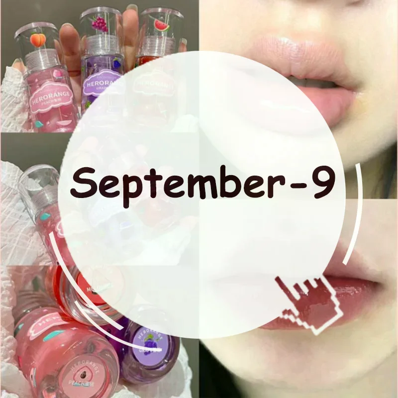 HERORANGE 1/3Pcs Fruit Flavored Lip Oil Moisturizing Lip Balm Lip Gloss Lip Primer Lip Care Makeup