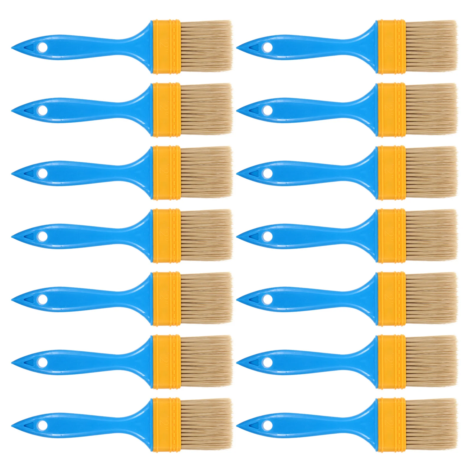 

20Pcs Multi-Purpose Paint Brush Oil Brush for Bbq Baking Glues Varnishes Home Wall Trim Environmentally Friendly Handle