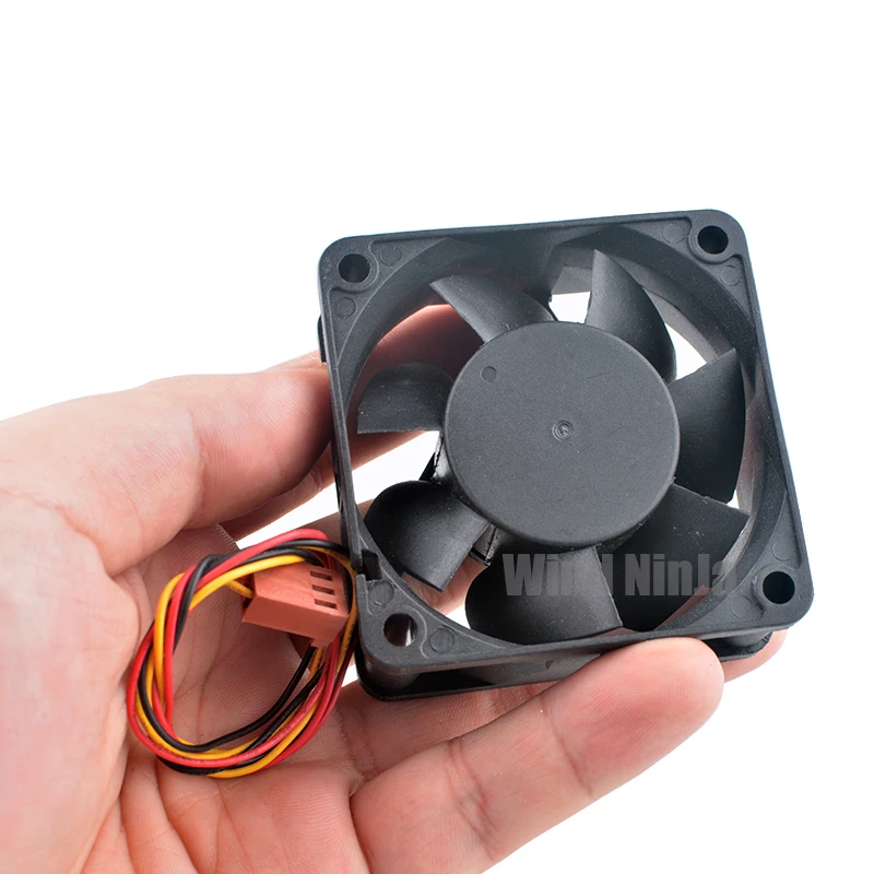 Ventilador de alta velocidade para Chassis, CPU Fonte de Alimentação, F-6025HHH12B, 6cm, 60mm, 60x60x25mm, DC12V, 0.45A, 3Pin, 5500rpm