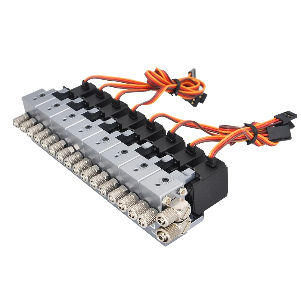 RC Hochdruck-Hydraulik-Drehventilblock mit 4 mm Düse 1/2/3/4/5/6/7/8 Kanäle für Bagger-Technikfahrzeugmodell – Detail 19