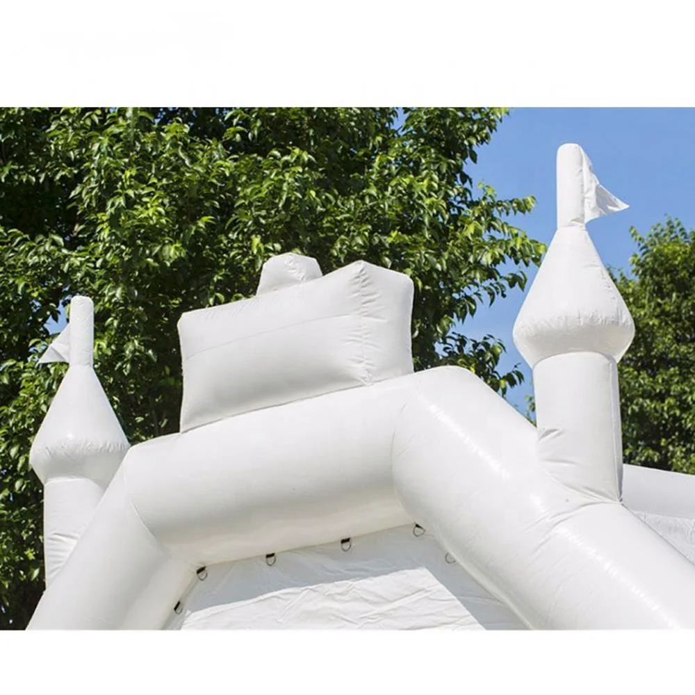 wholesale White Mini Inflatable Bouncy Castles Kids Jumping Bounce Castle House Outdoor Commercial Inflatables Bouncer For Sale