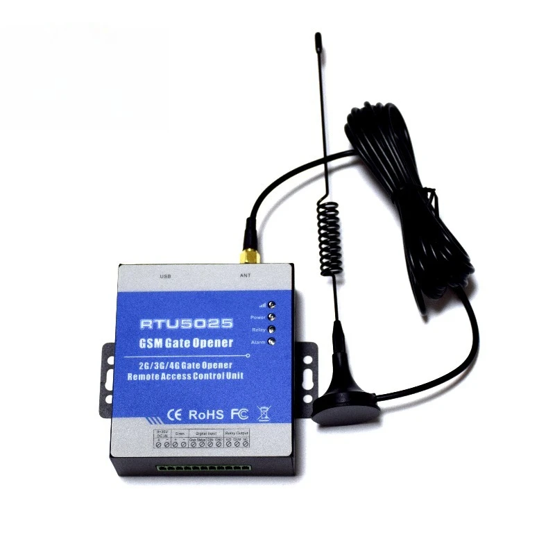 

999 users RTU5025 GSM Remote control Gate Opener,Door opener, gsm remote control 2 digital inputs siren output NO NC outputs