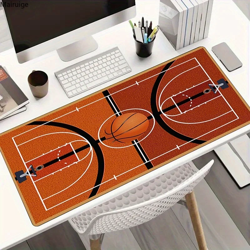 

Коврик для стола Basketball Court, коврик для мыши для игры в баскетбольное поле, большой персонализированный резиновый противоскользящий коврик для настольной клавиатуры, коврик для компьютерной клавиатуры