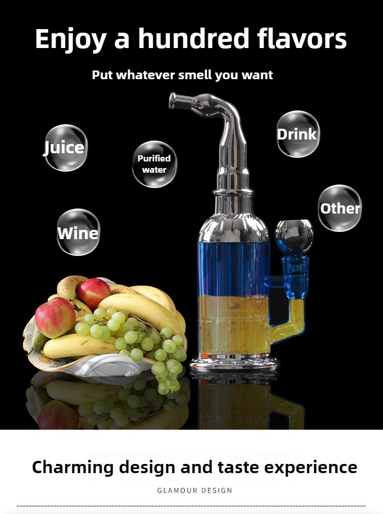 المحمولة ثلاثة الأغراض أنبوب الشيشة مايكرو تصفية حامل السجائر للاستخدام الدوري قابل للغسل وصحية الشيشة أداة التدخين للرجال #3