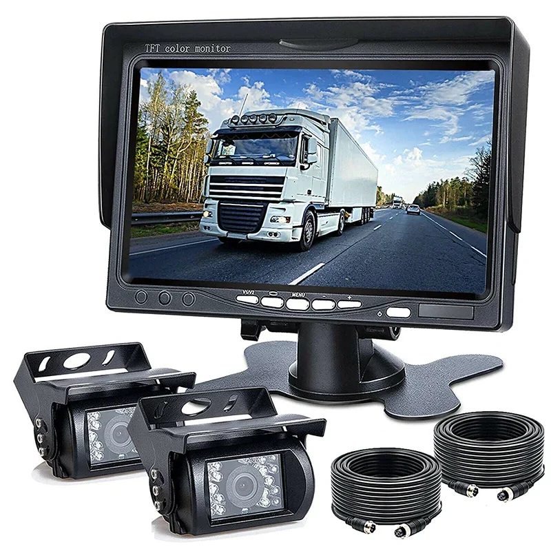 

Bileeko 7" Backup Camera and Monitor Kit System Back Parking Night Vision For Truck RV