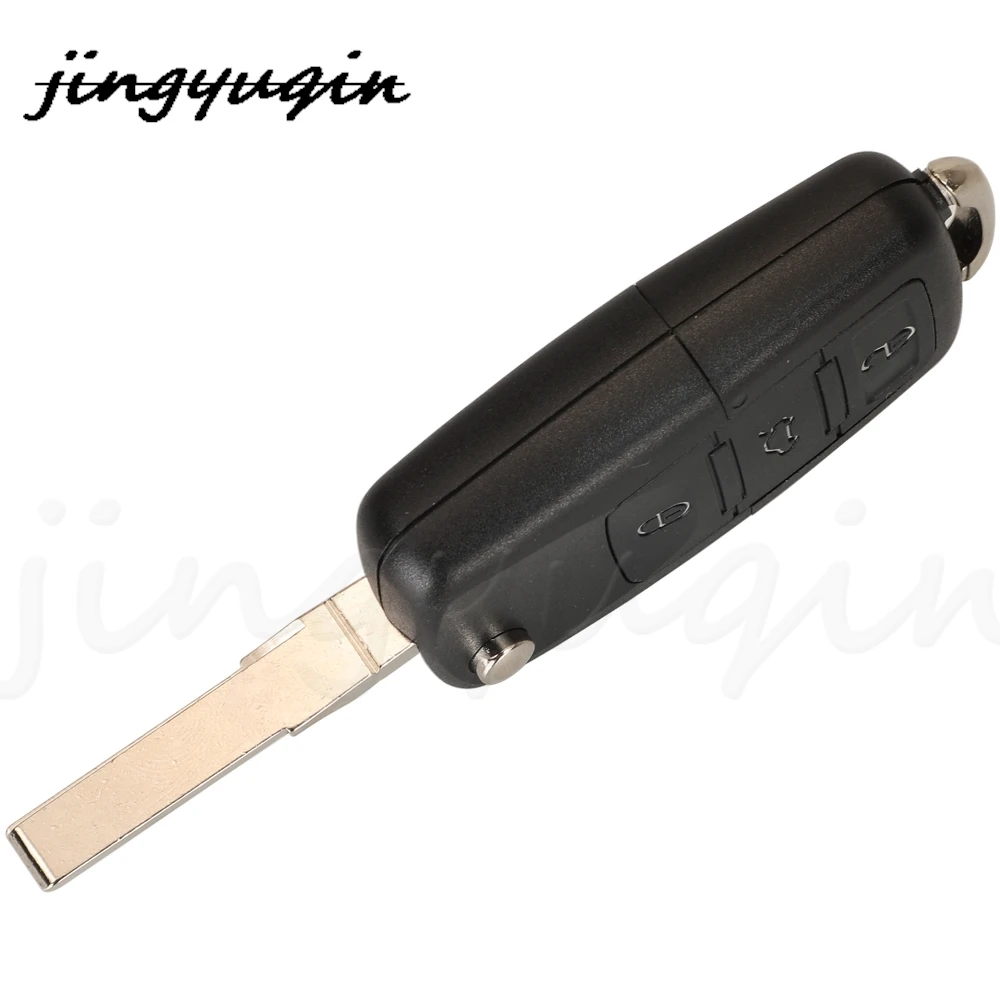 jingyuqin 3Buttons 6QE 959 753 Flip Remote Car Key Fob 434MHz For Volkswagen VW Fox Gol Sharan 2010+ Saveiro2009-2012 6QE959753