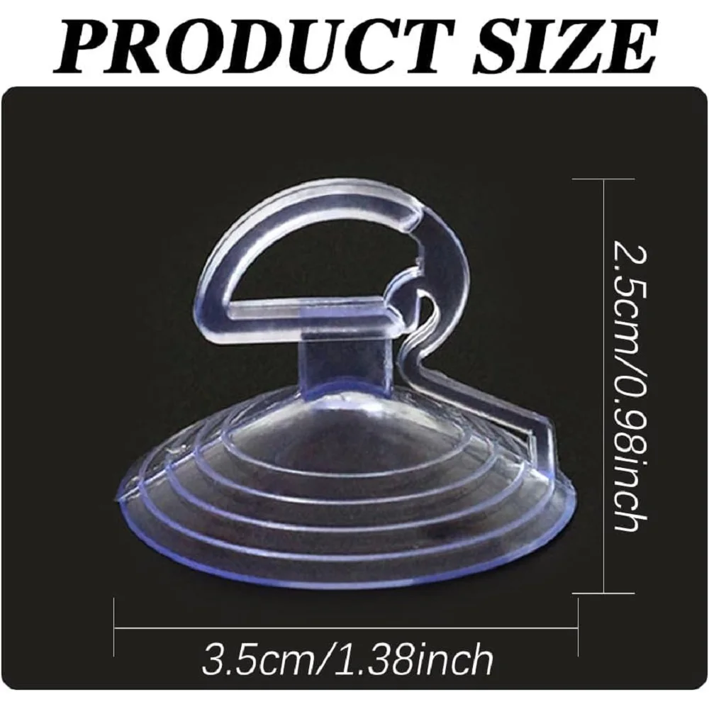 12PCS Car Window Suction Cup Car Glass Windshield Sunshade Suction Cups PVC Sucker Car Interior Accessories for Automotive Visor