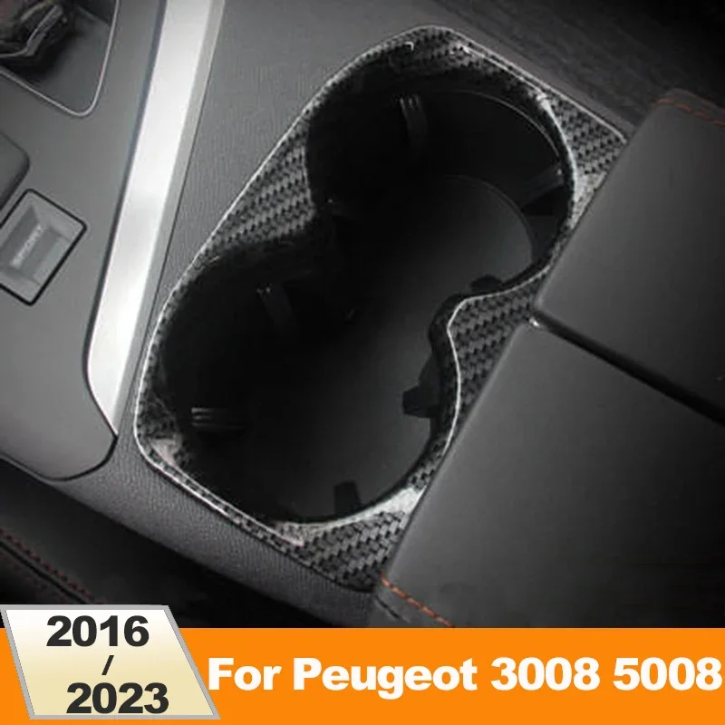 

Автомобильный держатель для чашки с водой на заднее сиденье, чехлы для размещения бутылки с кофе, накладка для Peugeot 3008 5008 GT 2016-2018 2019 2020 2021 2022 2023