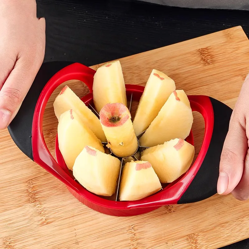 Upgrade Apple Slicer Fruit Cutter Stainless Steel Apple Knife Multifunctional Corer Kitchen Easy To Use Tool Peeler Apple Slicer