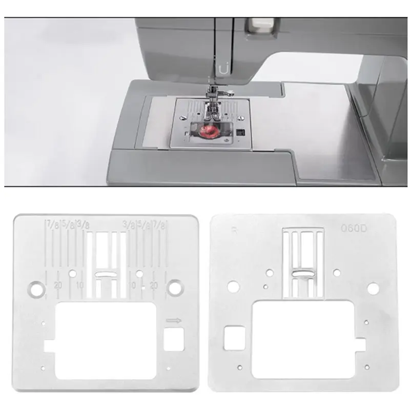 2X Home Sewing Machine Accessories Needle Throat Plate Q60D And Bobbin Casetool Kit For Singer 4423 4432 5511
