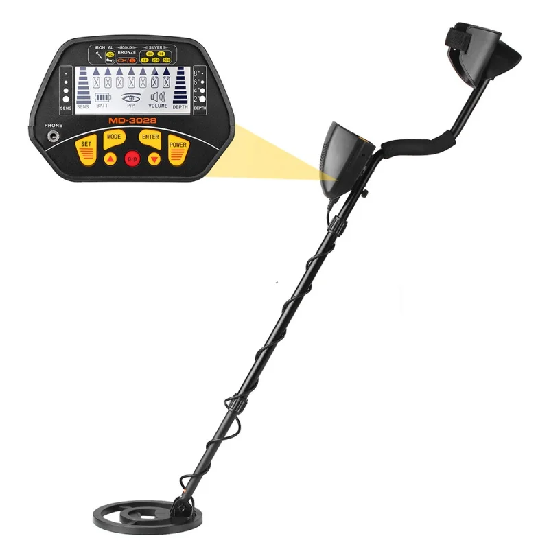 MD3028 Adjustable Metal Detector Underground Professional Gold Finder Treasure Hunter Handheld Gold Digger Finder Sensitivity