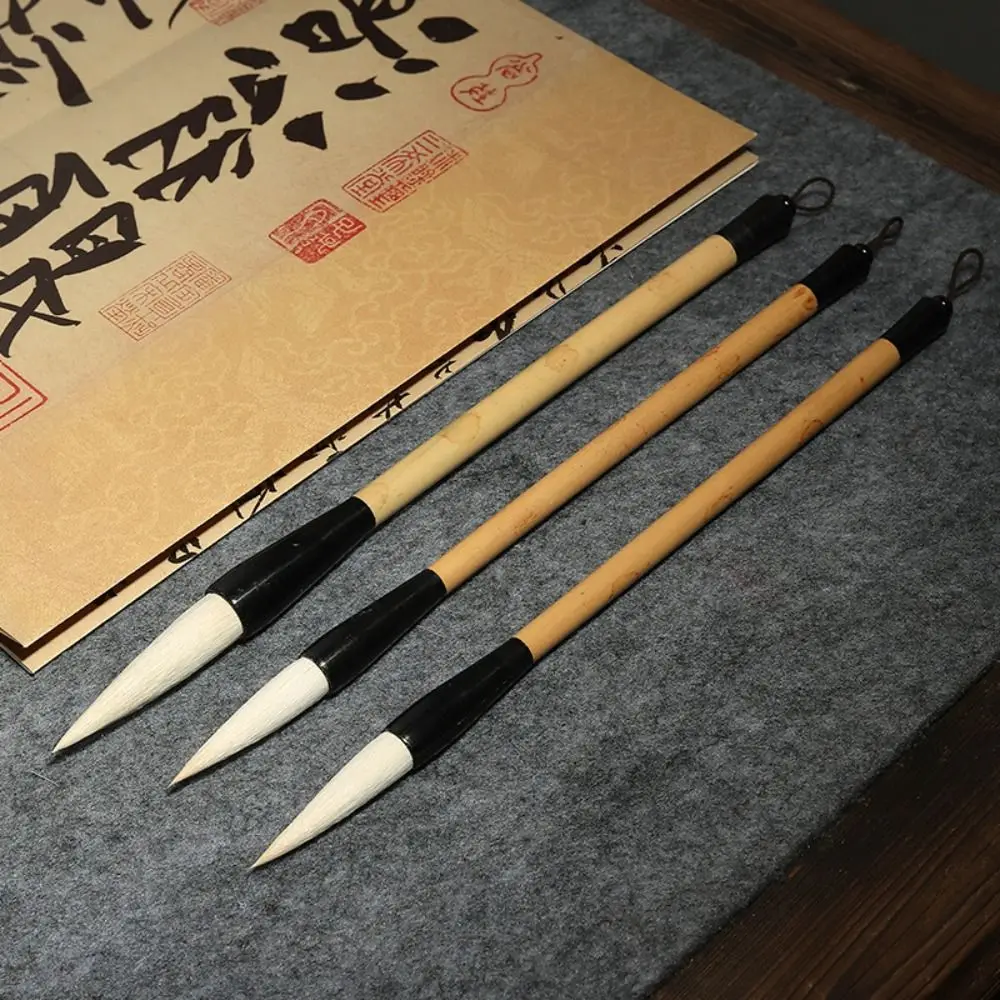Pędzel do tradycyjnej kaligrafii chińskiej, do farb olejnych, akwareli, do malowania, do pisania inskrypcji, drewniany, wysokiej jakości pędzel artystyczny.