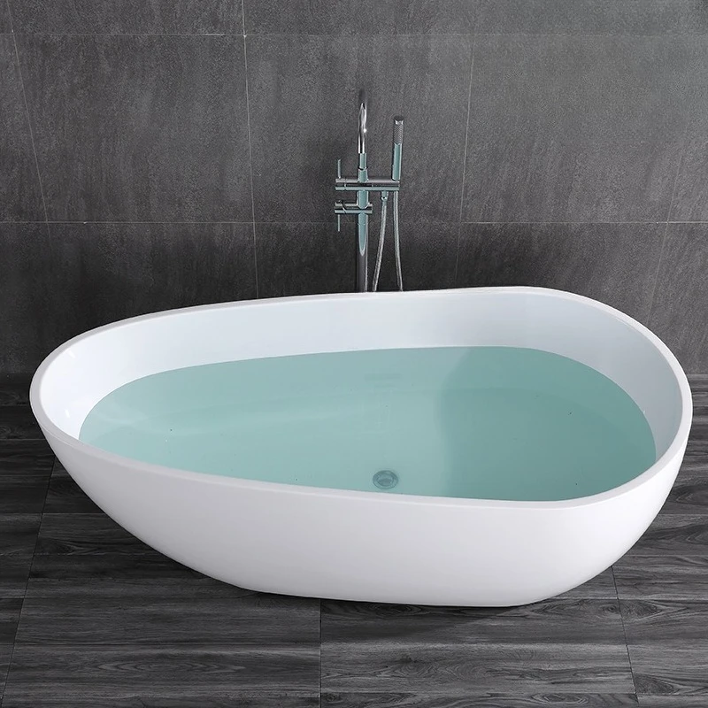 Independent hotel home adult thickened acrylic bath Small apartment Internet celebrity European bathtub Bath