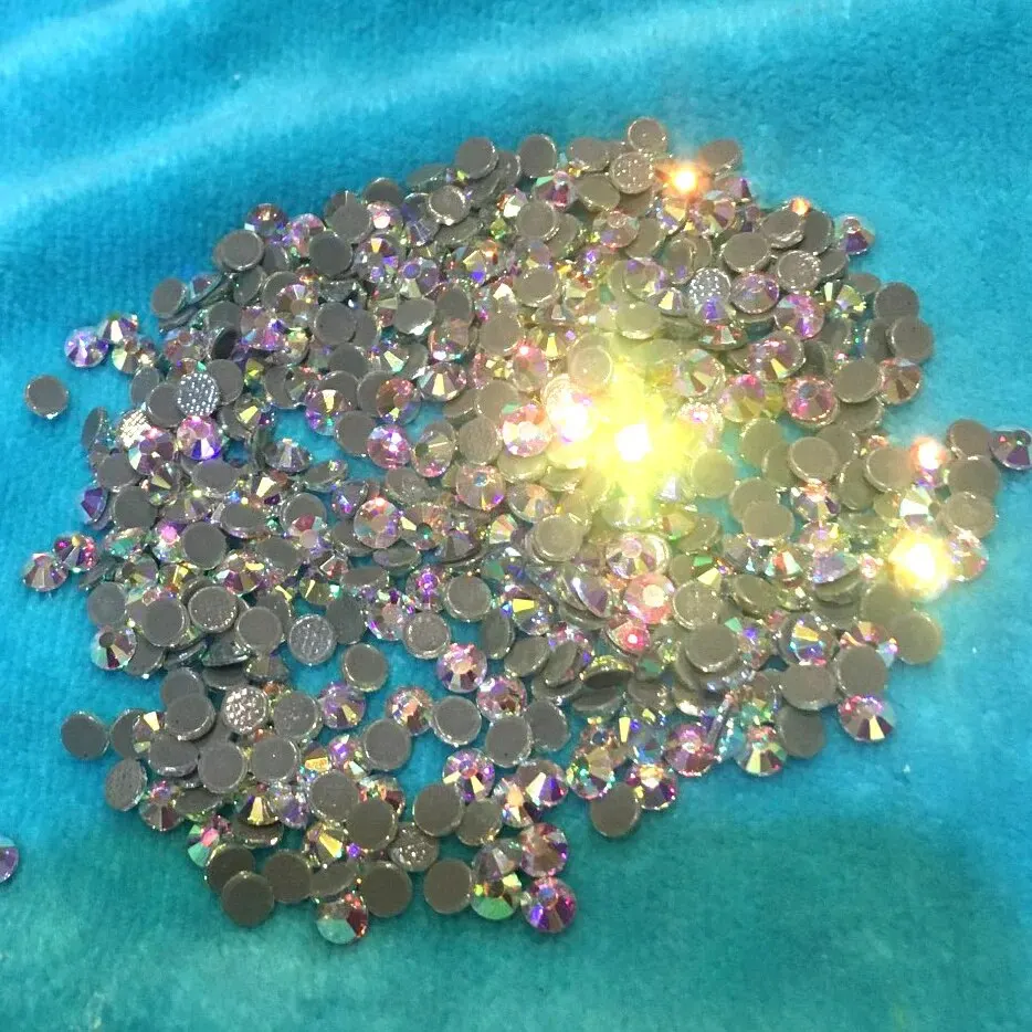 14400pcs Crystal AB Clear Hotfix Rhinestones SS16 SS20 Shiny Glass Strass for GYM Suit Garment Clothing Decoration