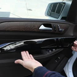 4Pcs For Mercedes Benz ML GLE GL Class GLS320 400 2013-2019 ABS Wood Grain Door Interior Patchtrim protective Panel Accessories