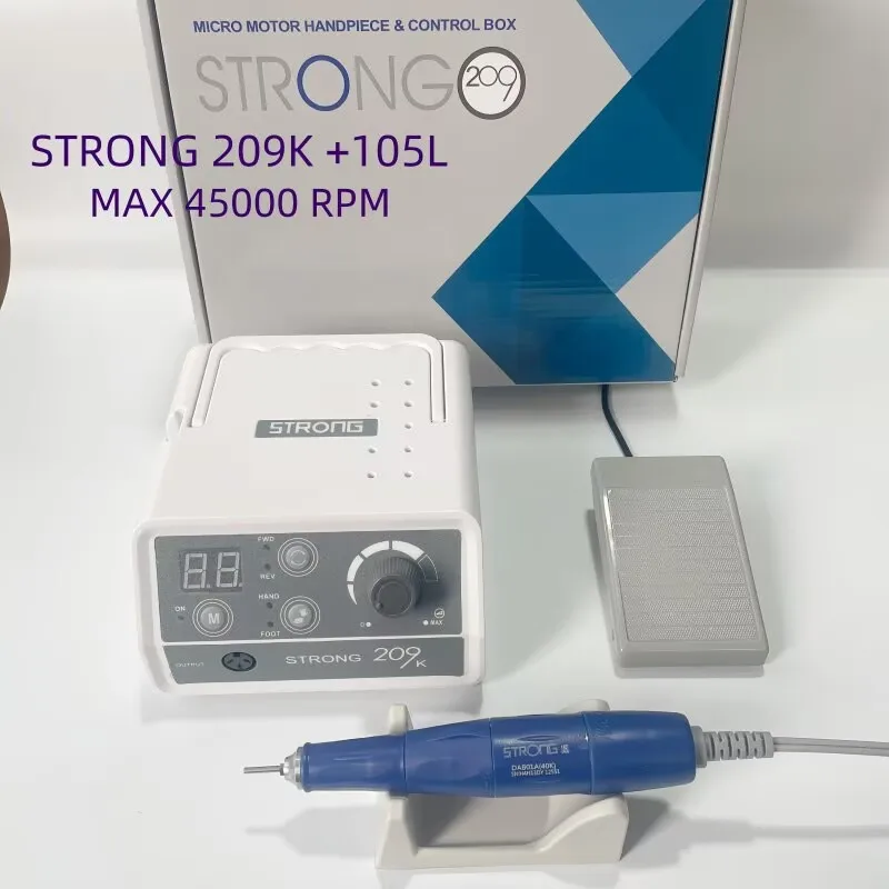 

STRONG 210 polishing machine STRONG 209K nail Drill art dental Lab jewelry polishing machine electric engraving machine