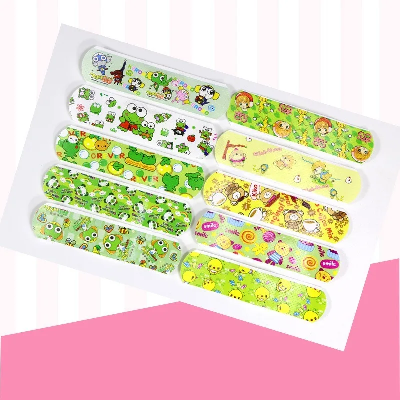 120pcs/Lot Cartoon Animal Pattern Band Aid Hemostasis Adhesive Bandages First Emergency Kit Wound Plaster Patches For Kids