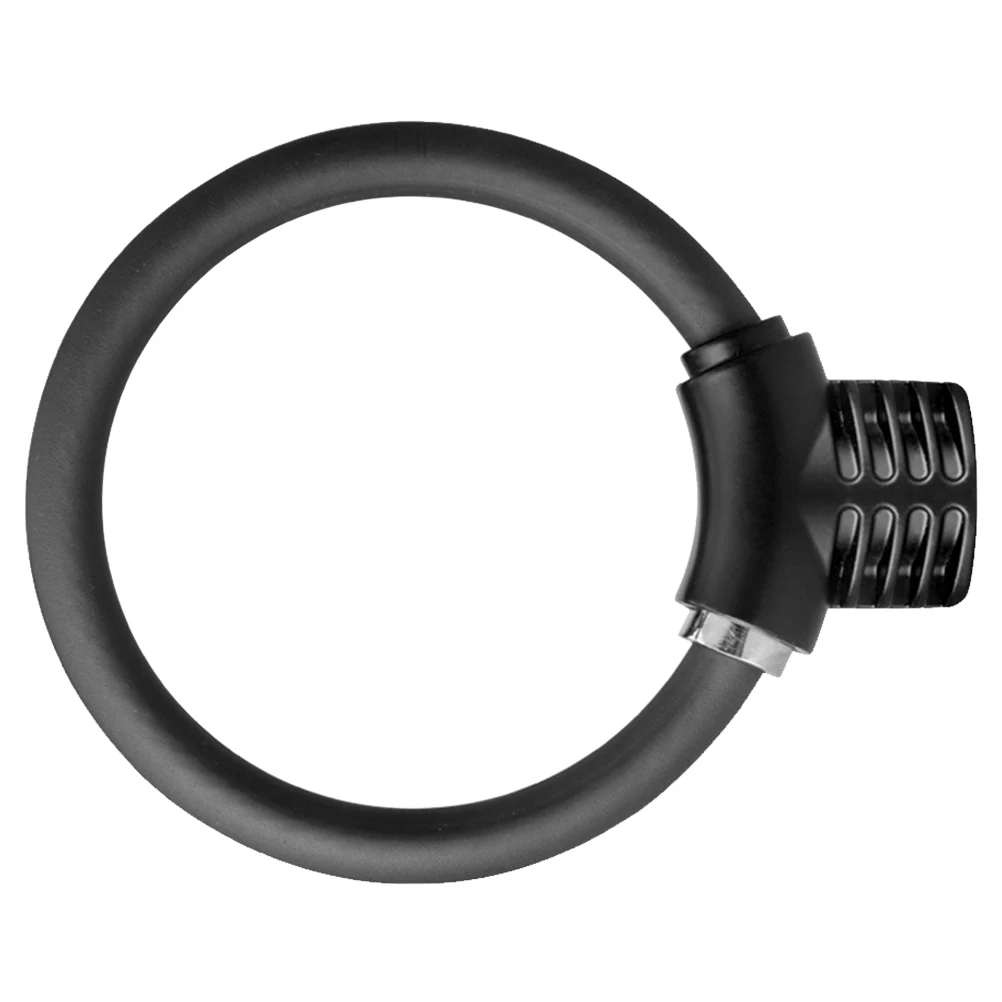 

1pc Bike Ring Shaped Lock Alloy Anti-Theft Steel Cable Cycling Thickened Compact Lock With Reflective Strips For Safe Storage