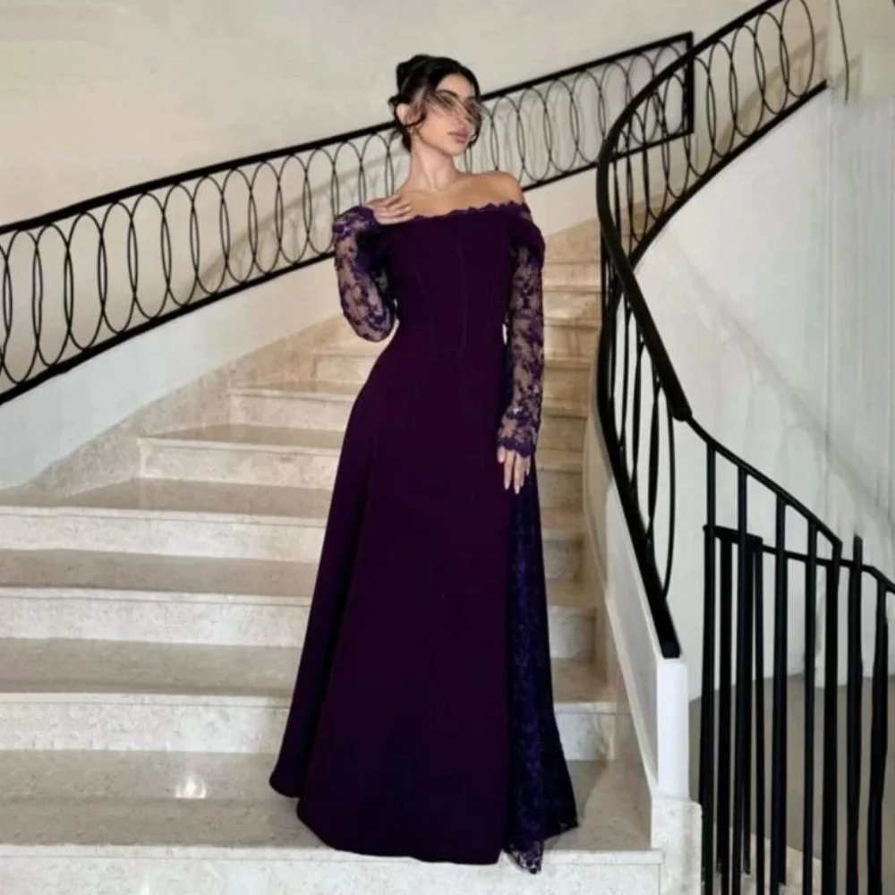 패셔너블한 로맨틱 프롬 드레스 매력적인 인어 레이스 아플리케 이브닝 드레스 플로어 길이 스트랩리스 레드 카펫 드레스 럭셔리