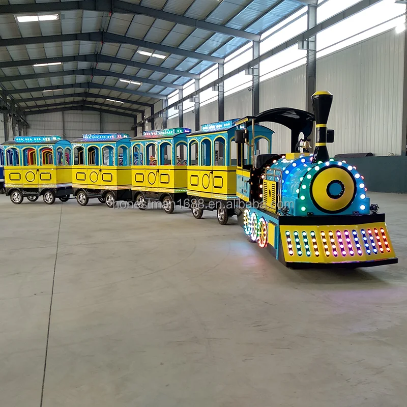 

Adults Indoor in the Mall Fun Outdoor Electric Amusement Tourist Train Ride Trackless Train Rides for Kidspromote sales